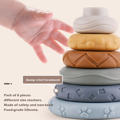 Silicone Stacking Tower - teenybuys