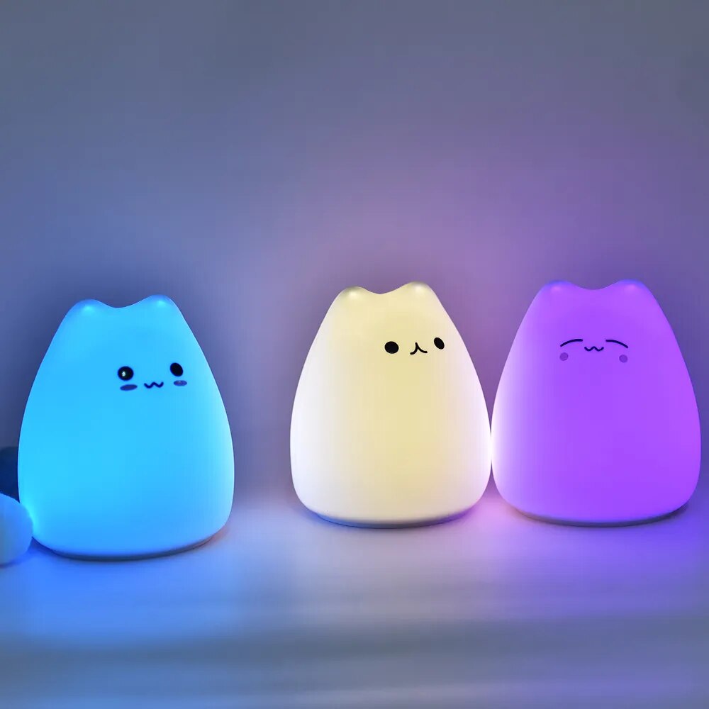 LED Silicone Cat Night Light - teenybuys