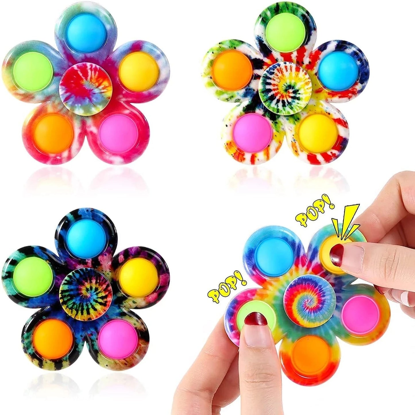 Rainbow Bubble Pop Fidget Spinner - teenybuys