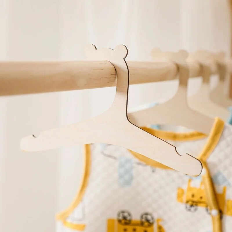 Wooden Baby Clothes Hangers | 10 pack - teenybuys