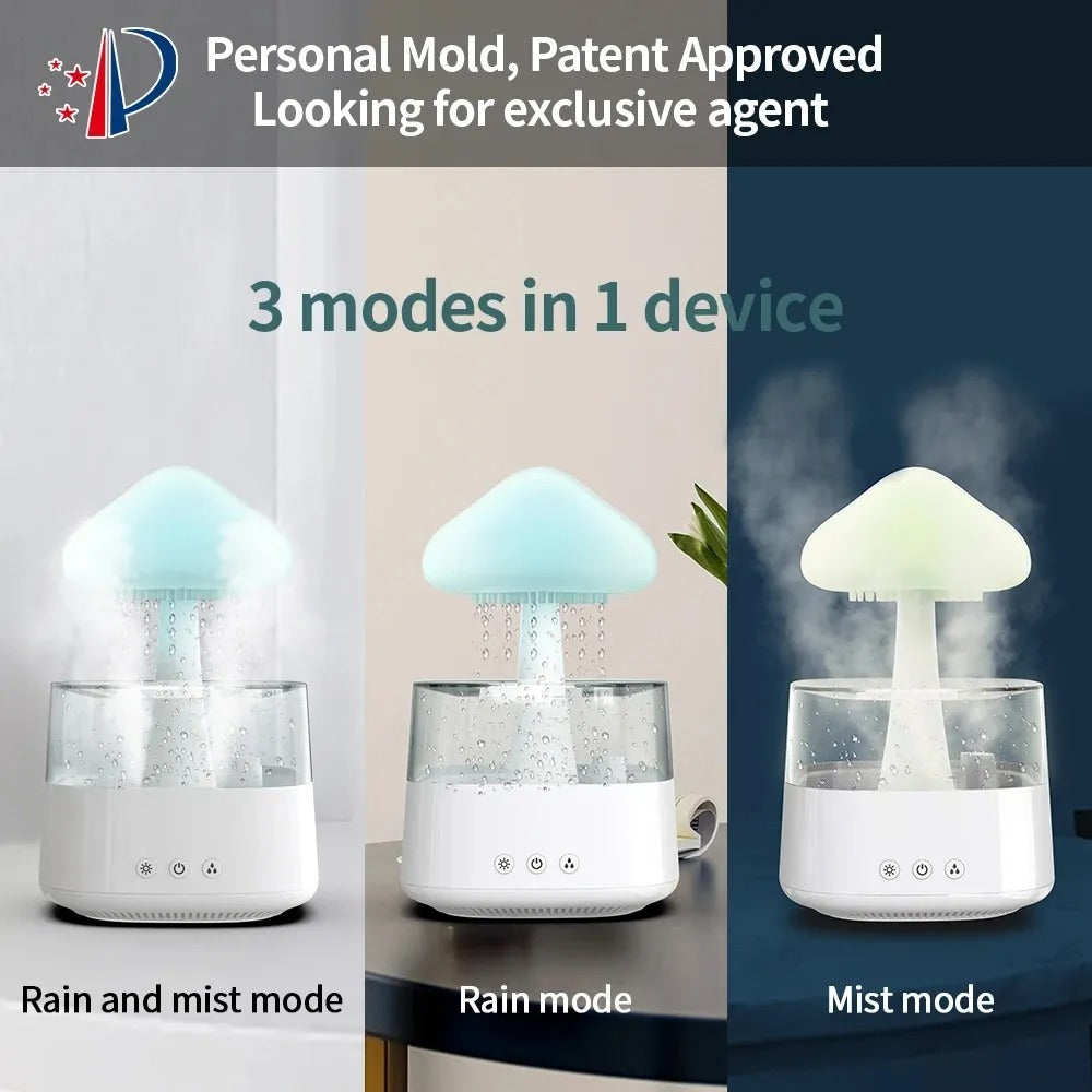 Rain Cloud Humidifier & Essential Oil Diffuser - teenybuys