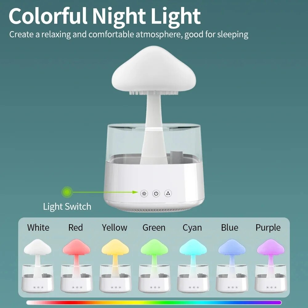 Rain Cloud Humidifier & Essential Oil Diffuser - teenybuys