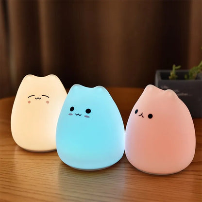 LED Silicone Cat Night Light - teenybuys