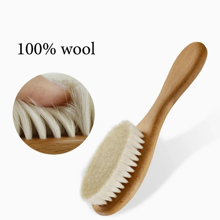 Wool Brush and Wooden Comb Set | 2 and 3 piece - teenybuys