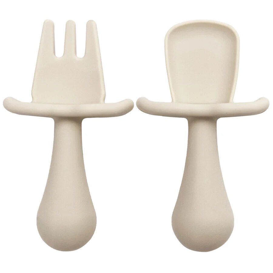 BPA Free Silicone Mini Fork & Spoon Set | 2 Piece - teenybuys