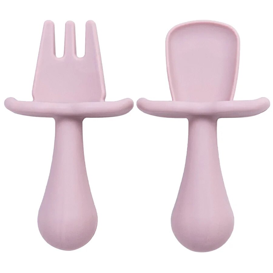 BPA Free Silicone Mini Fork & Spoon Set | 2 Piece - teenybuys