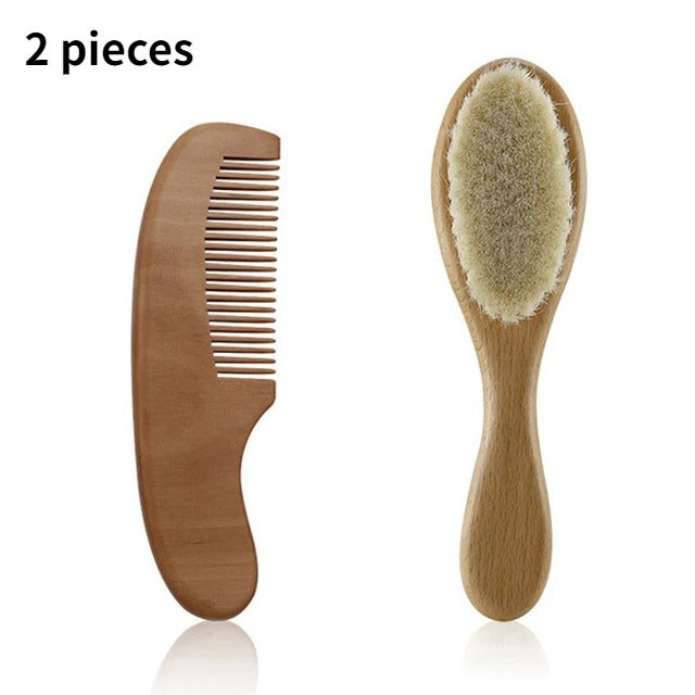 Wool Brush and Wooden Comb Set | 2 and 3 piece - teenybuys