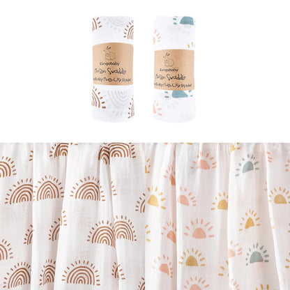 100% Cotton Baby Muslin Swaddles | 2 piece set - teenybuys